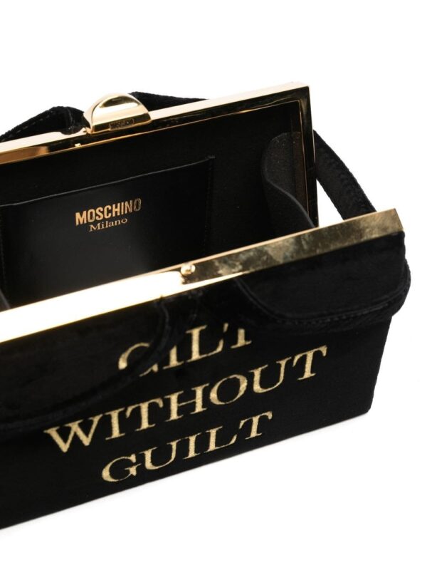 Moschino embroidered slogan mini tote - Image 5