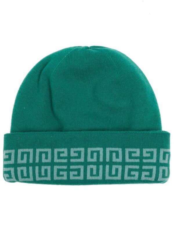 Givenchy embroidered-logo knitted beanie