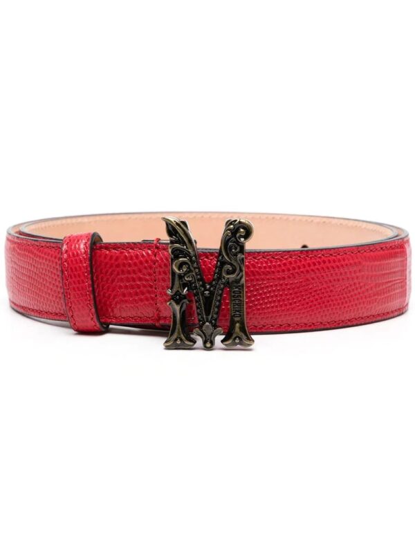 Moschino  logo-buckle fastening belt