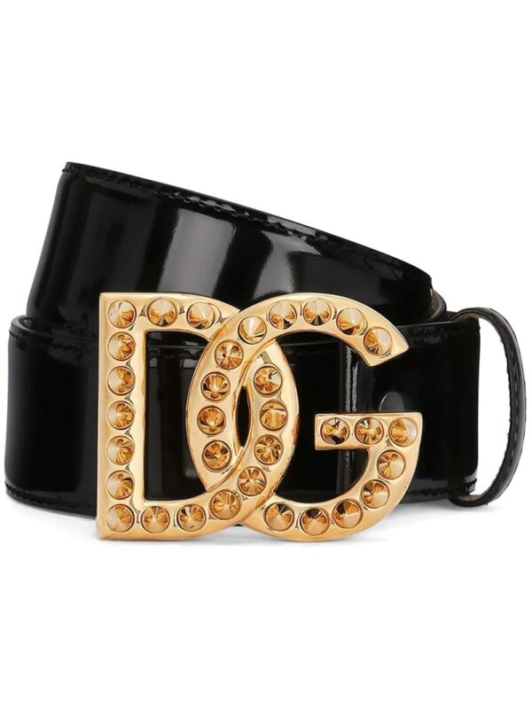 Dolce & Gabbana  studded DG-buckle belt