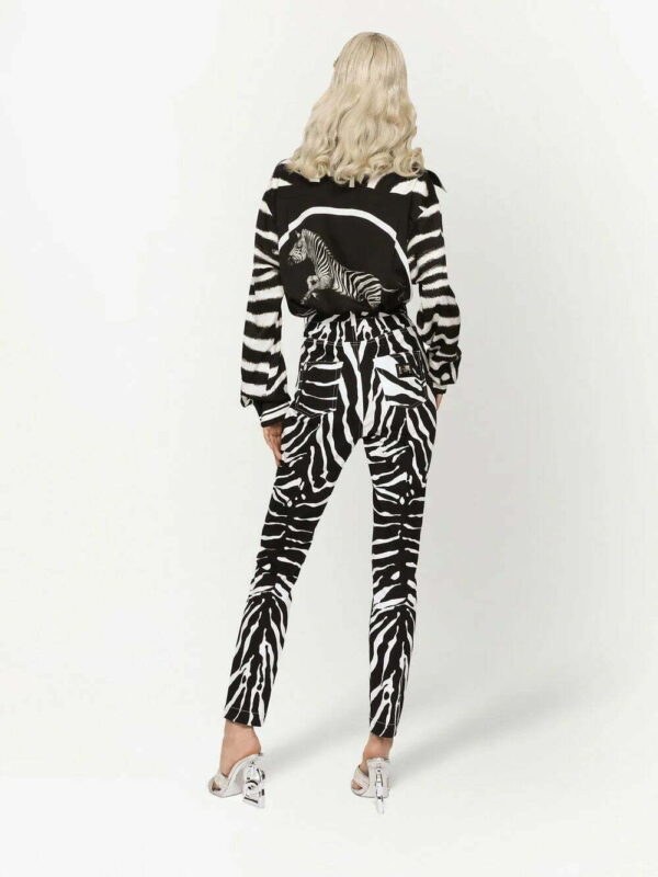 Dolce & Gabbana  zebra print long-sleeved shirt - Image 4