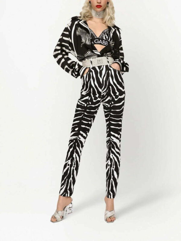 Dolce & Gabbana  zebra print long-sleeved shirt - Image 2
