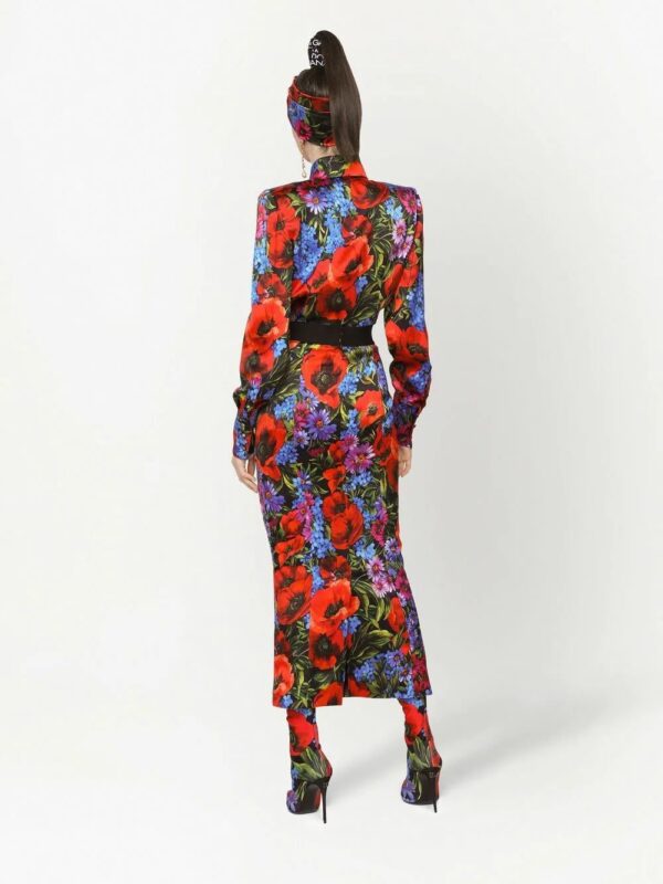 Dolce & Gabbana  floral-print satin shirt - Image 4