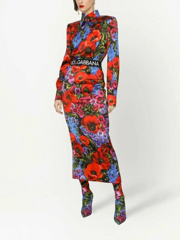 Dolce & Gabbana  floral-print satin shirt - Image 3