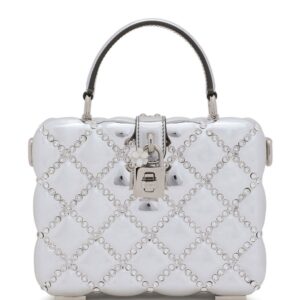 Dolce & Gabbana Dolce Box rhinestone-embellished top-handle bag
