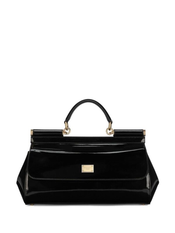 Dolce & Gabbana Elongated Sicily patent leather top-handle bag