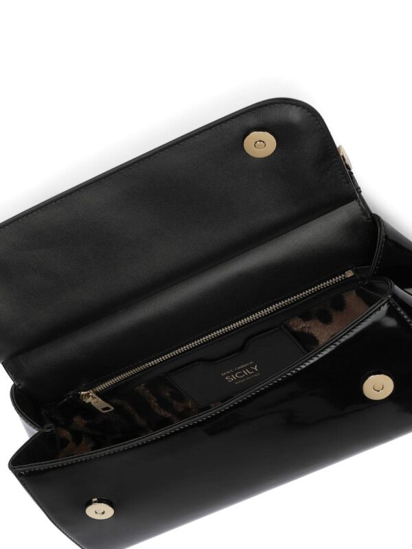 Dolce & Gabbana Elongated Sicily patent leather top-handle bag - Image 5