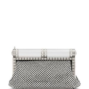 Dolce & Gabbana rhinestone-embellished satin clutch bag