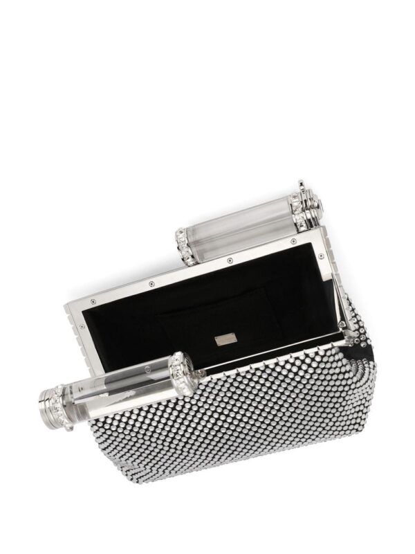 Dolce & Gabbana rhinestone-embellished satin clutch bag - Image 5