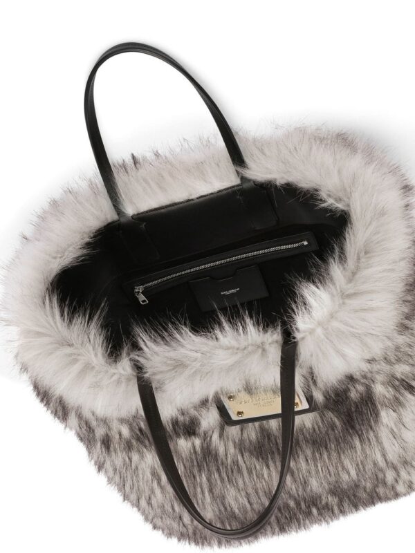 Dolce & Gabbana faux-fur shopper bag - Image 5