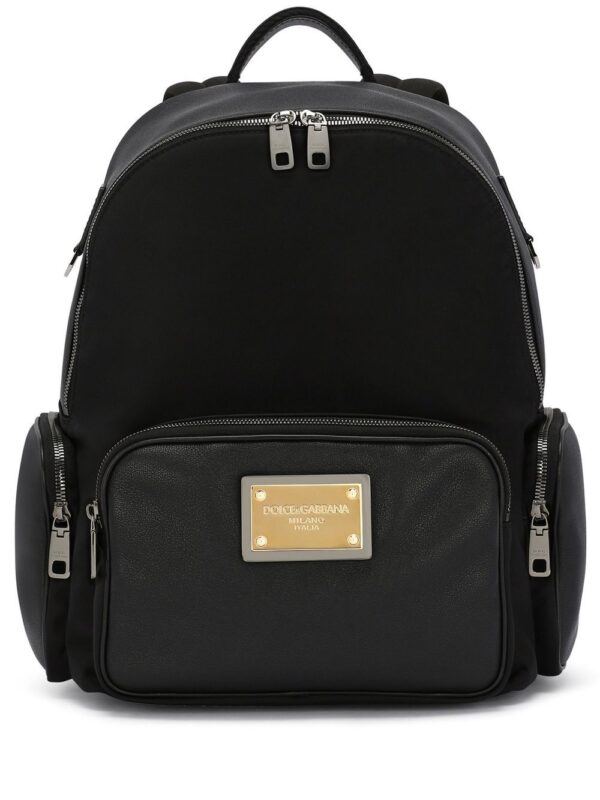 Dolce & gabbana  multi-pocket logo-plaque backpack