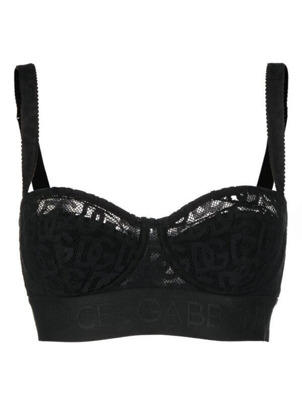 Dolce & Gabbana  jacquard tulle balconette bra