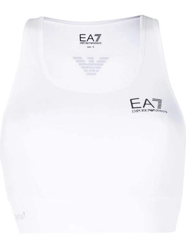 Ea7 Emporio Armani  logo print sports bra