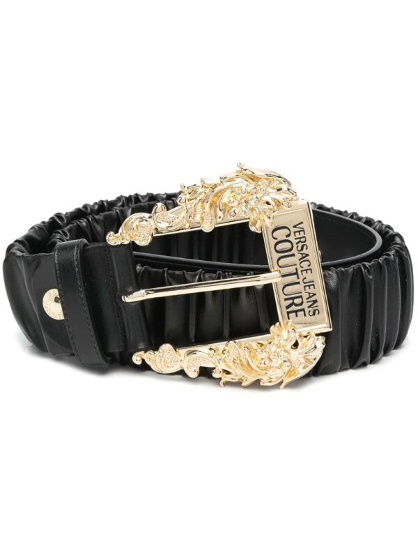 Versace Jeans Couture  ornamental-buckle ruched belt