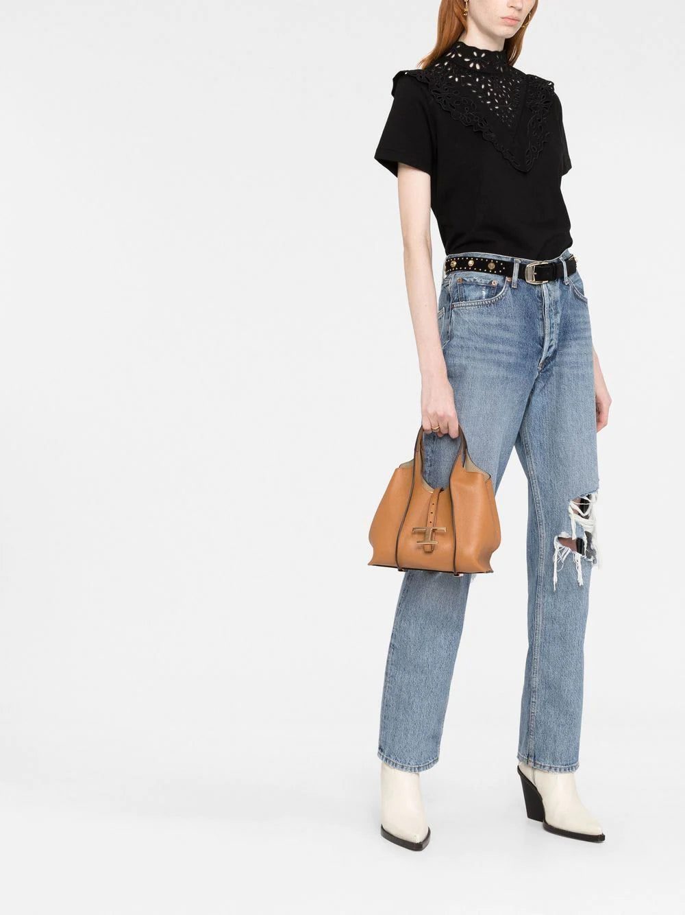 Tod's Timeless logo-plaque tote bag - Image 2