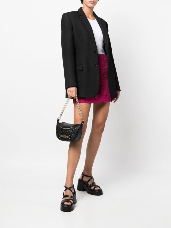 Love Moschino logo-plaque quilted shoulder bag - Image 2