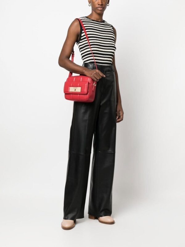 Love Moschino engraved-logo quilted crossbody bag - Image 2