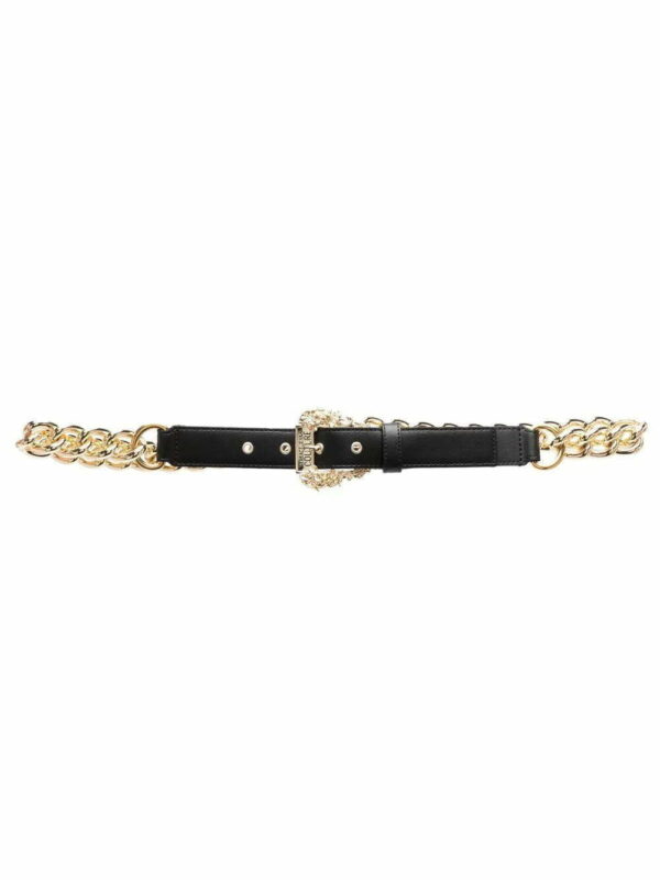 Versace Jeans Couture  chain-link detail logo belt