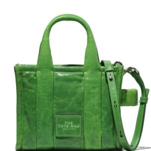 Marc Jacobs micro The Tote crinkled leather bag