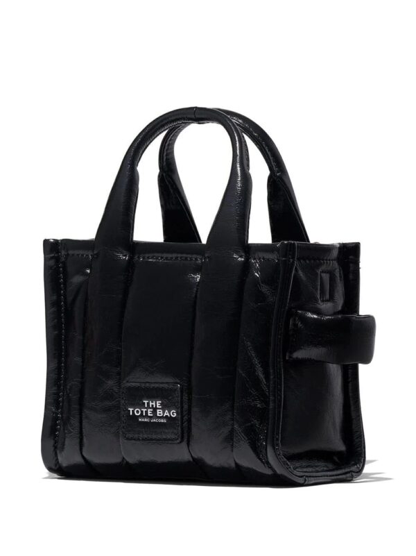 Marc Jacobs micro The Tote crinkled leather bag - Image 4