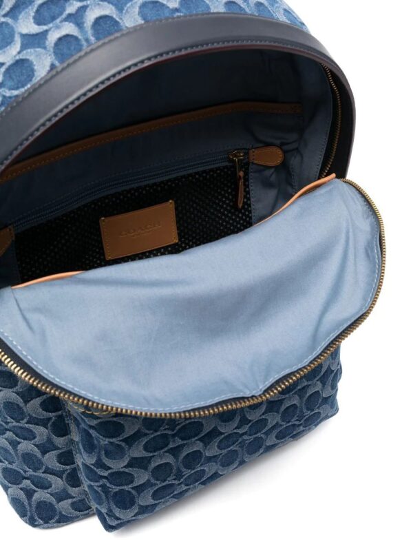 Coach monogram-pattern cotton backpack - Image 4
