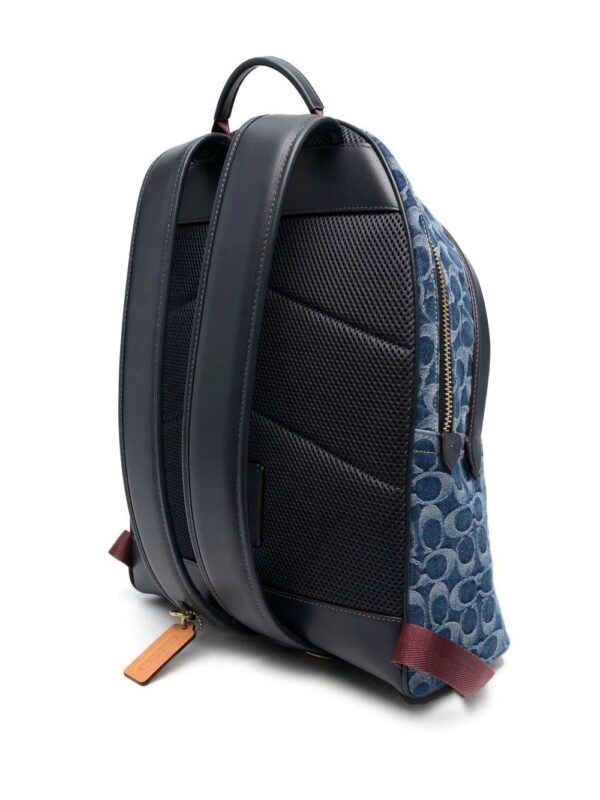 Coach monogram-pattern cotton backpack - Image 3