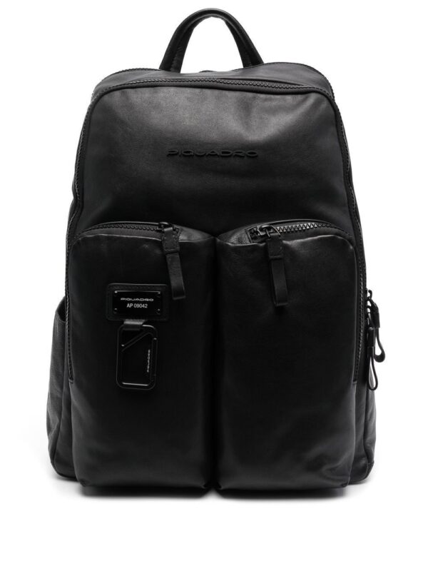PIQUADRO debossed-logo detail backpack