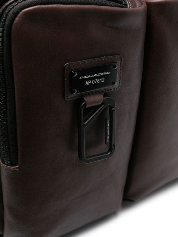 PIQUADRO logo-plaque detail backpack - Image 4