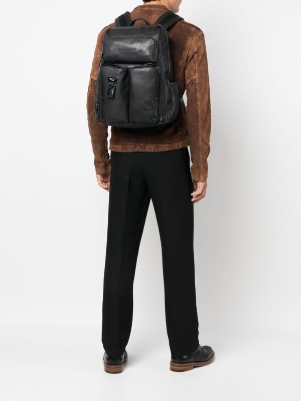PIQUADRO logo-plaque detail backpack - Image 2