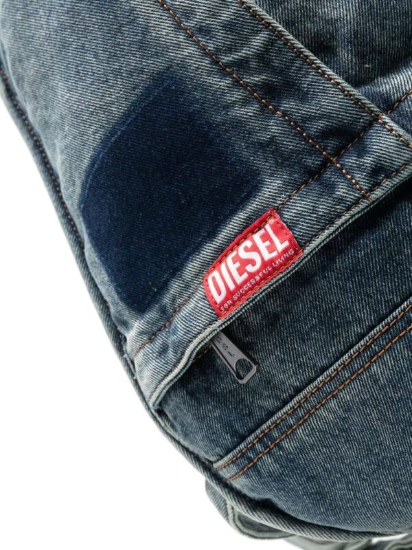 Diesel Rave washed-denim backpack - Image 4