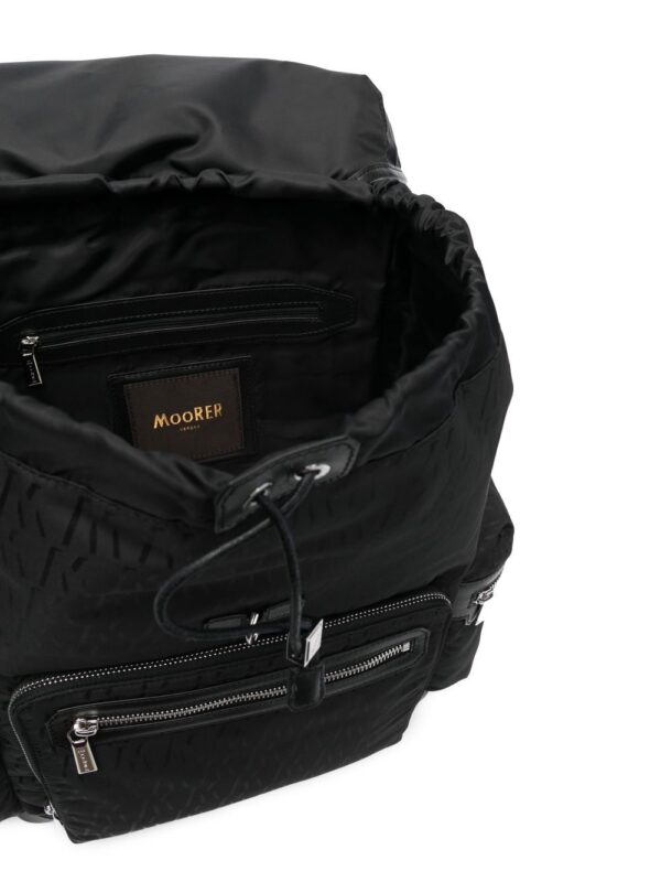Moorer monogram-print multi-pocket backpack - Image 5