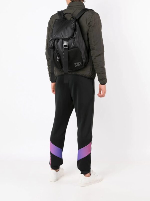 Armani Exchange logo-patch backpack - Image 2