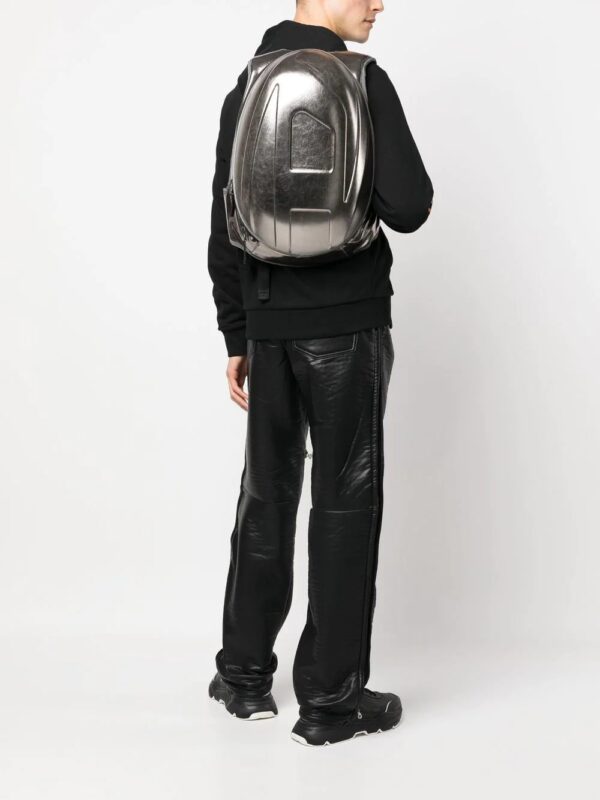 Diesel chrome round backpack - Image 2