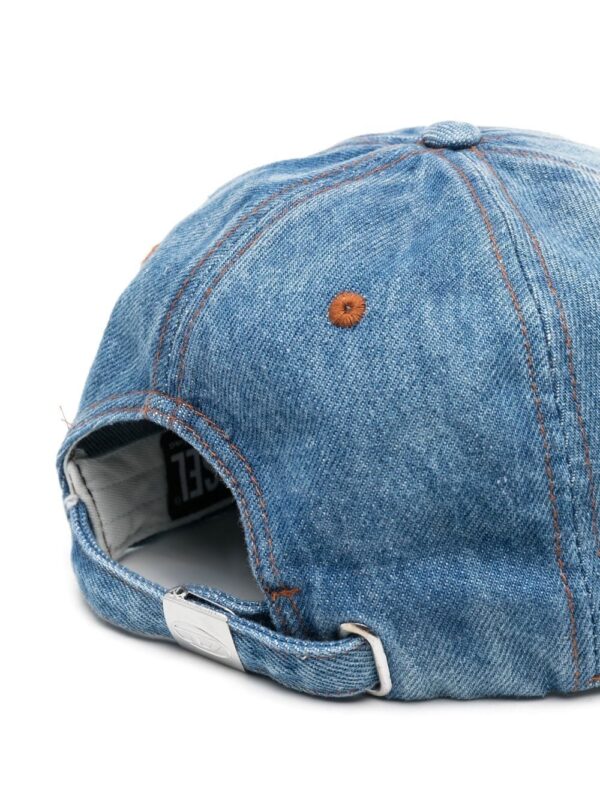 Diesel C-Lib-2 logo-embroidered denim cap - Image 2
