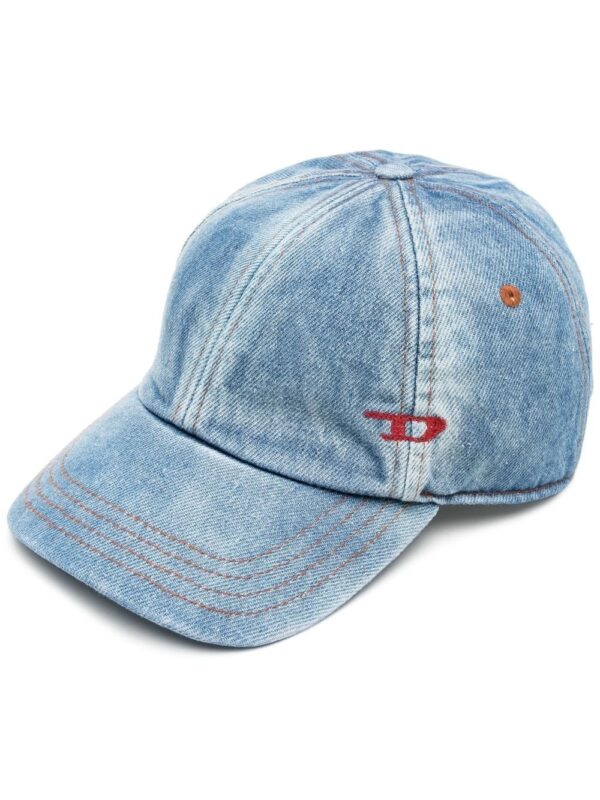 Diesel C-Lib-2 logo-embroidered denim cap