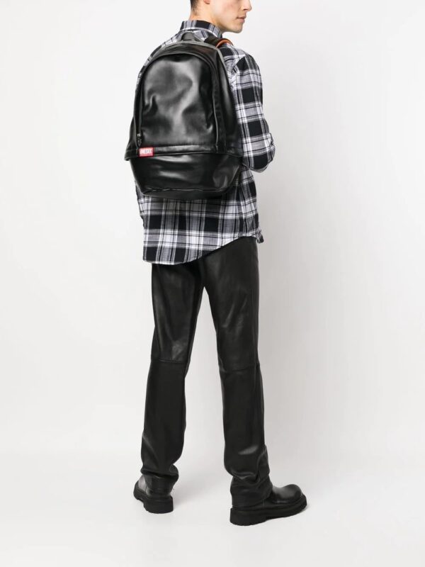 Diesel logo faux-leather backpack - Image 2