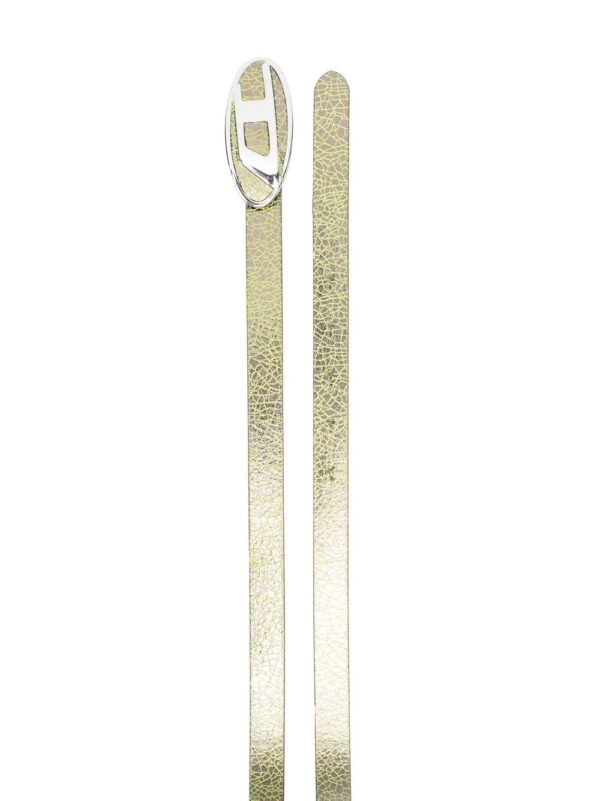 Diesel  logo-buckle crack-effect belt - Image 2