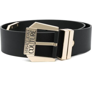 Versace Jeans Couture  engraved-logo buckle belt