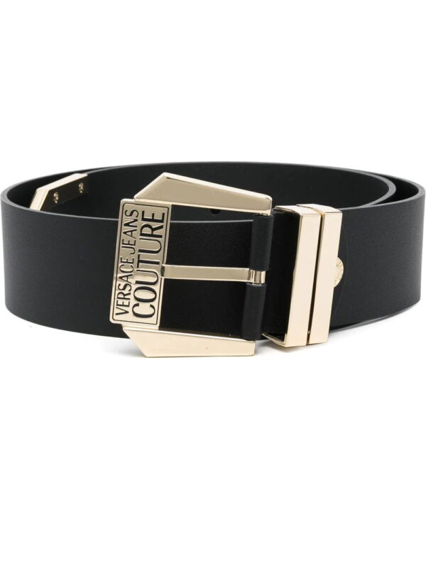 Versace Jeans Couture  engraved-logo buckle belt
