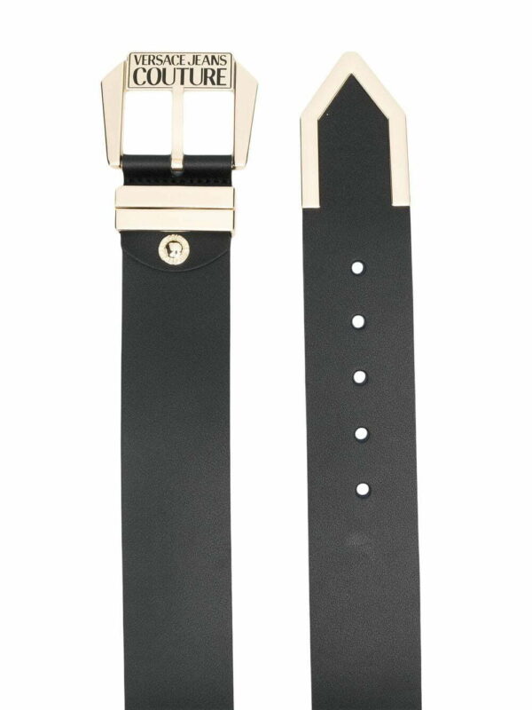 Versace Jeans Couture  engraved-logo buckle belt - Image 2