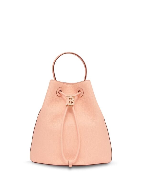 Burberry TB logo-plaque leather bucket bag