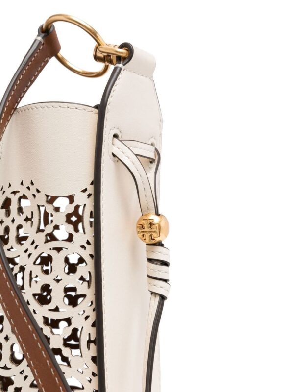 Tory Burch Bell  laser-cut monogram shoulder bag - Image 4