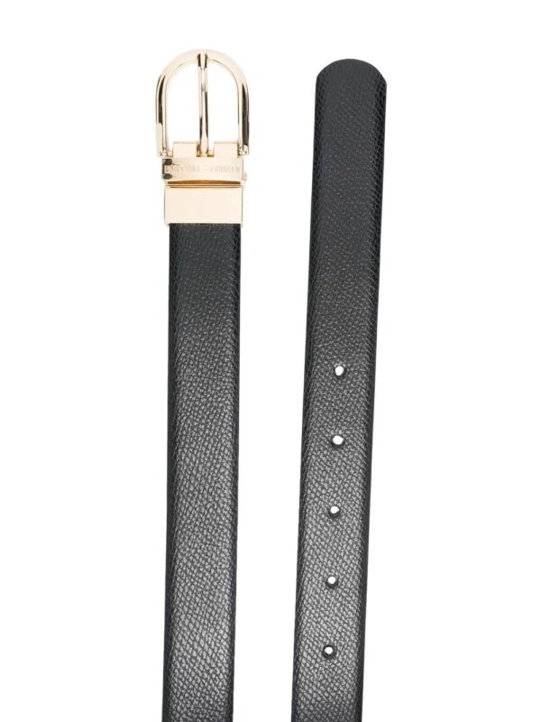 Emporio Armani  logo-buckle leather belt - Image 2
