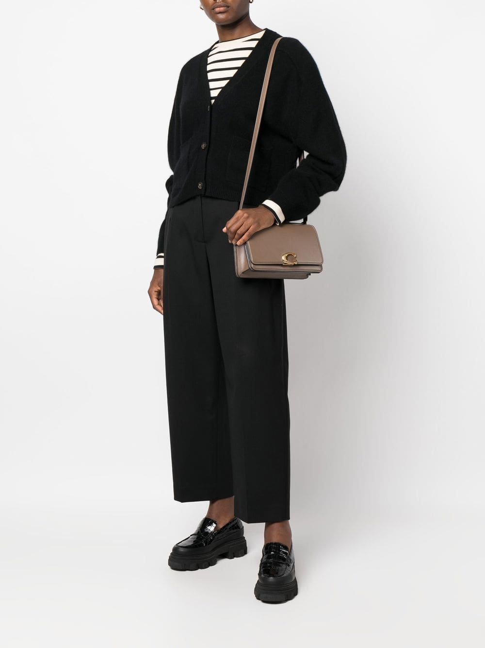 Coach logo-plaque leather shoulder bag - Image 2