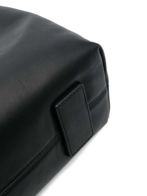 Emporio Armani logo-plaque leather tote bag - Image 4