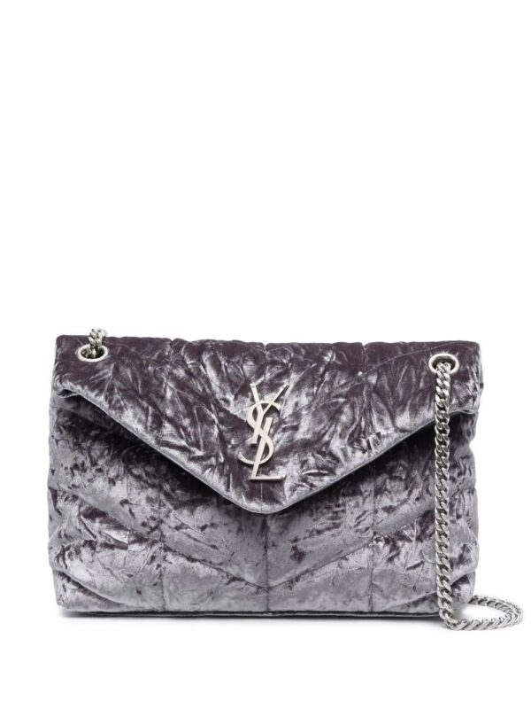 Saint Laurent  small Puffer velvet shoulder bag
