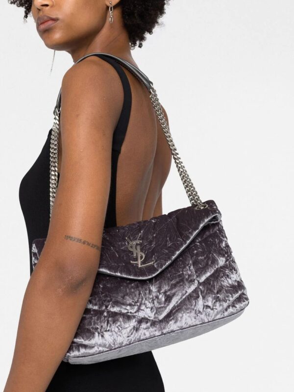 Saint Laurent  small Puffer velvet shoulder bag - Image 4