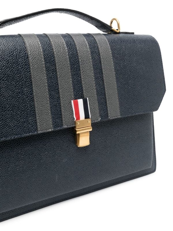 Thom Browne 4-Bar leather backpack - Image 4