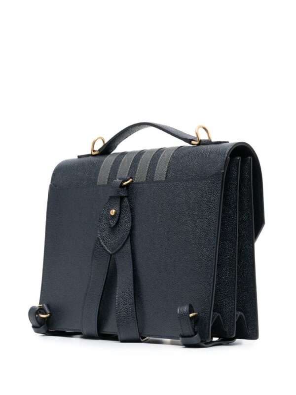 Thom Browne 4-Bar leather backpack - Image 3