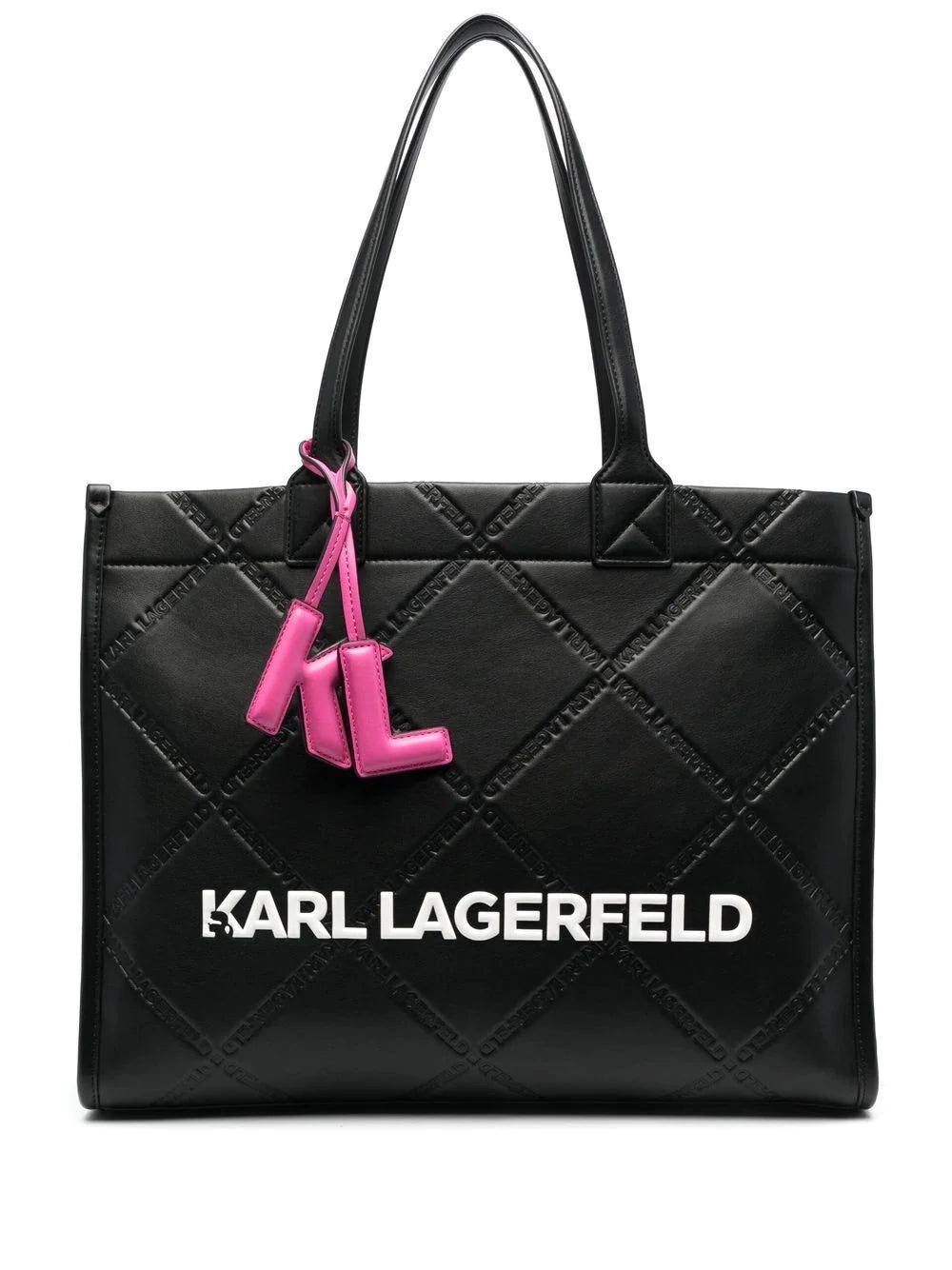 Karl Lagerfeld K/ Skuare embossed large tote